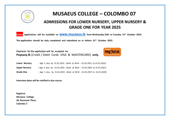 Online banner 2025- Pdf « Musaeus College | Colombo | Sri Lanka